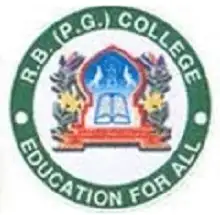 R.B. PG  College, Agra Logo
