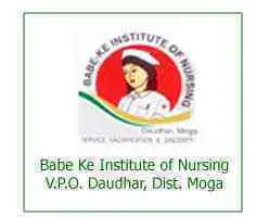 Babe Ke Institute of Nursing, Moga Logo