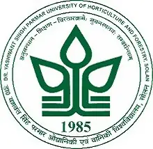 College of Horticulture and Forestry, Neri - Dr. Yashwant Singh Parmar University of Horticulture and Forestry, Hamirpur Logo