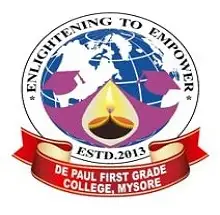 De Paul First Grade College, Mysore Logo