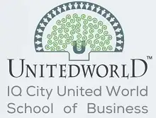 IQ City United World School of Business, Kolkata Logo