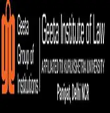 Geeta Institute of Law, Geeta University, Panipat Logo
