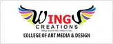 Wings Creations College of Art media and Design, Bangalore Logo